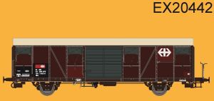 SBB Gbs G�terwagen Nr 3 Epoch - Exact Train EX20442 Spur H0